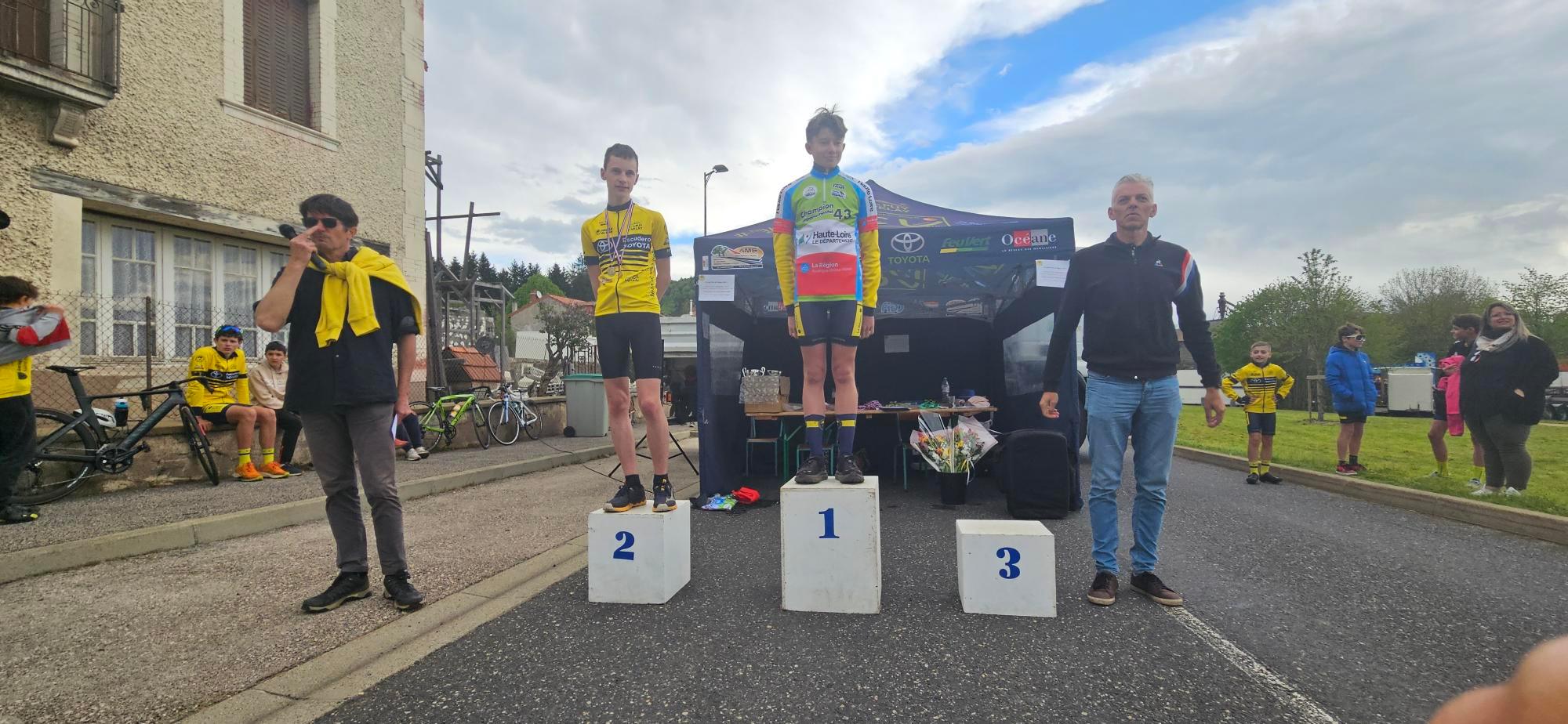 Podium U15, Mathis et Antoine